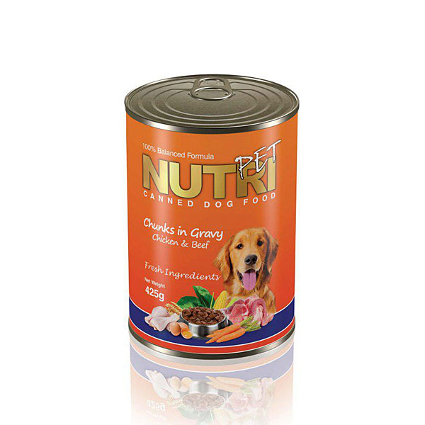 کنسرو آماده غذای سگ چانک نوتری پت NUTRI PET