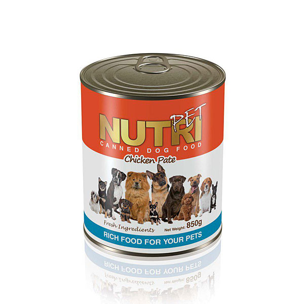 کنسرو گوشت مرغ آماده مخصوص سگ نوتری پت NUTRI PET