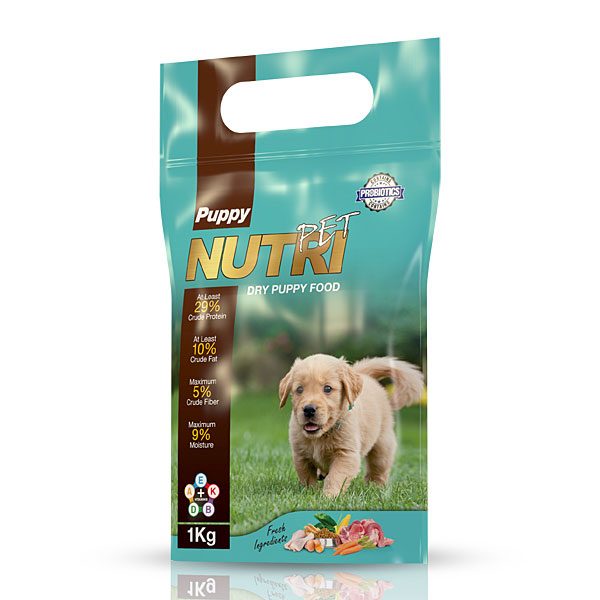 غذای خشک ( کروکت ) توله سگ با 29 % پروتئین نوتری پت NUTRI PET