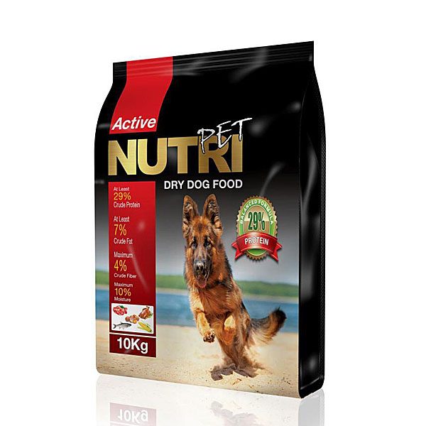 غذای خشک سگ 10 کیلویی با ٢٩%پروتئین نوتری پت NUTRI PET