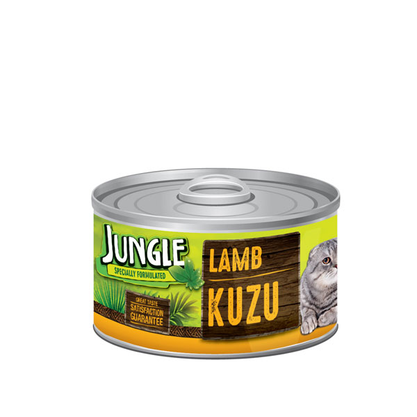 کنسرو غذای گربه حاوی گوشت گوساله جانگل - JUNGLE Lamb Kuzu