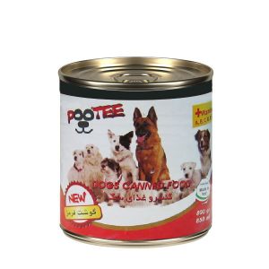 کنسرو سگ 800 گرمی با گوشت قرمز پوتی - Pootee