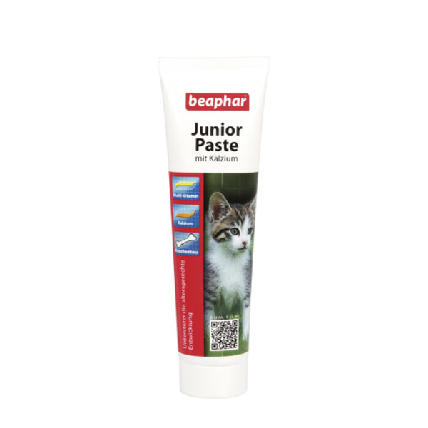 خمیر مولتی ویتامین و کلسیم بچه گربه بیفار - Beaphar Junior Paste