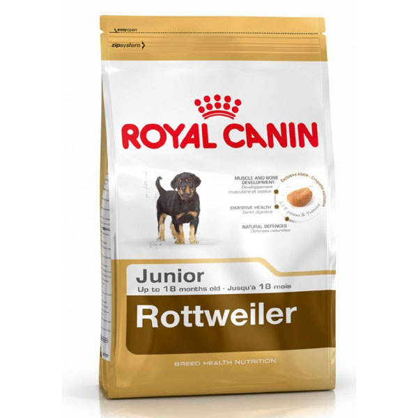 غذای خشک سگ پاپی نژاد روتفایلر رویال کنین - Royal Canin Rottweiler Puppy