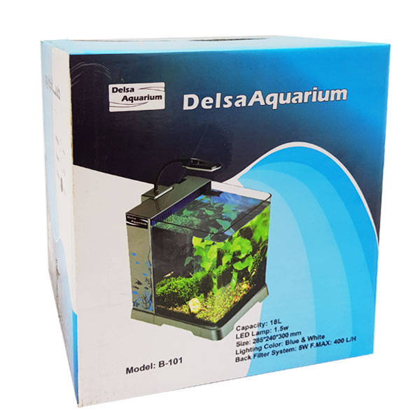 آکواریوم آماده 18 لیتری دلسا Delsa Aquarium B-101