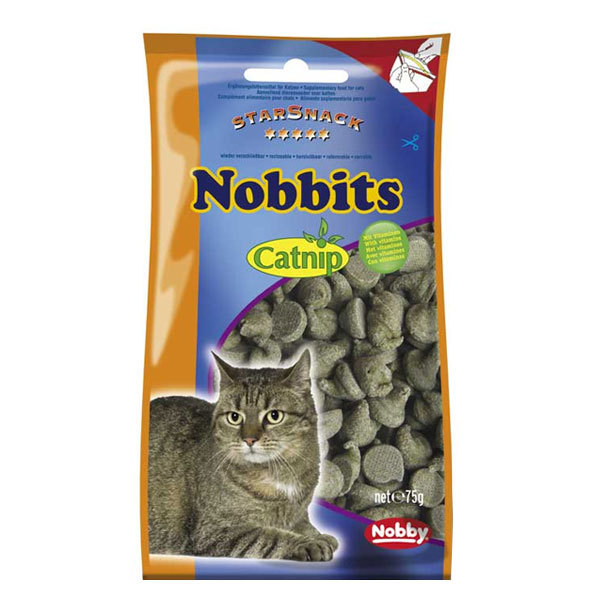 اسنک گربه نوبیتس حاوی کت نیپ - Nobby Nobbits Catnip