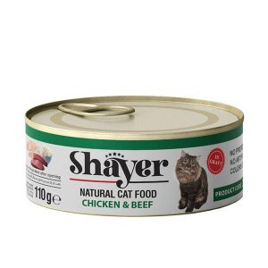 کنسرو گربه شایر با طعم مرغ و گوشت - Shayer Chicken & Beef
