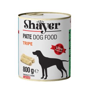 کنسرو سگ 800 گرمی شایر با طعم سیرابی - Shayer Tripe