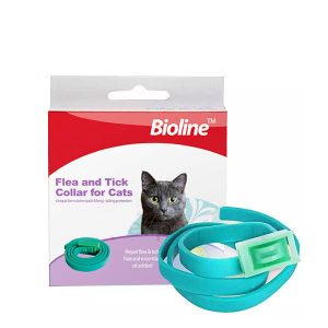 قلاده ضد کک و کنه گربه بیولاین - Bioline collar for cats