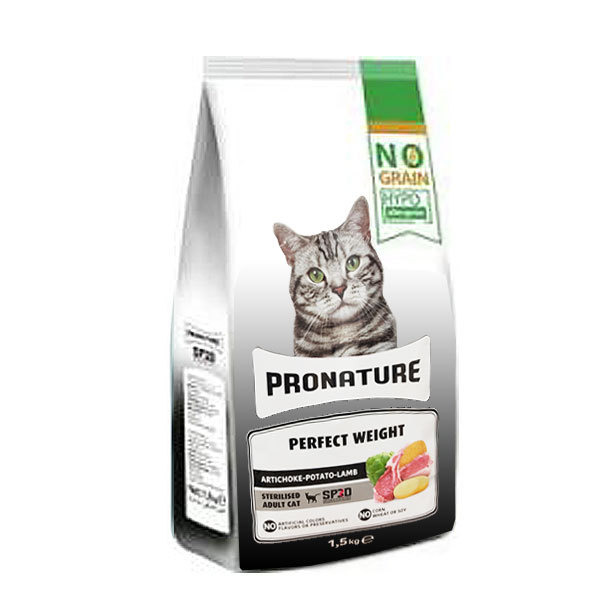 غذای گربه عقیم شده با طعم بره پرونیچر - Pronature Perfect Weight