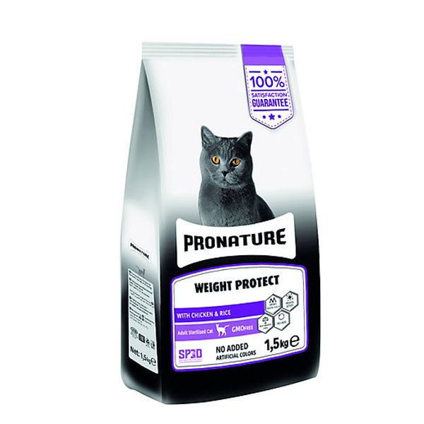 غذای گربه عقیم شده با طعم مرغ پرونیچر - Pronature Weight Protect