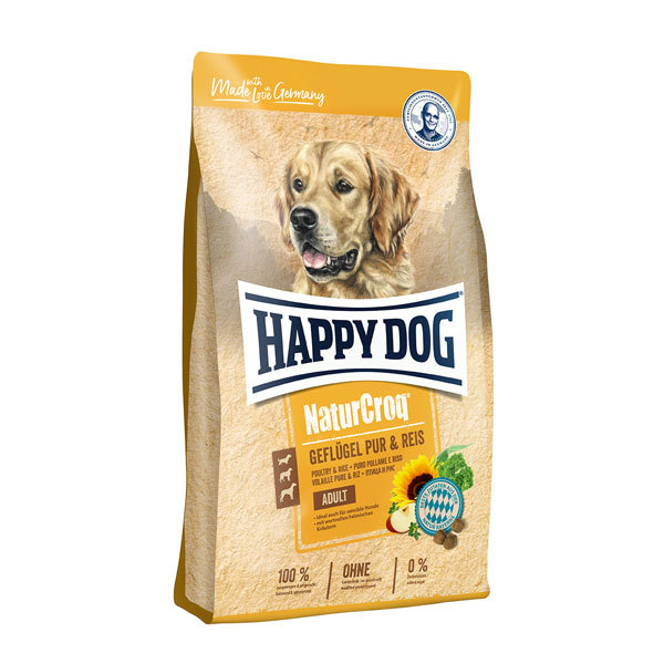 غذای سگ با مرغ و برنج هپی داگ - Happy Dog NaturCroq pur & Reis