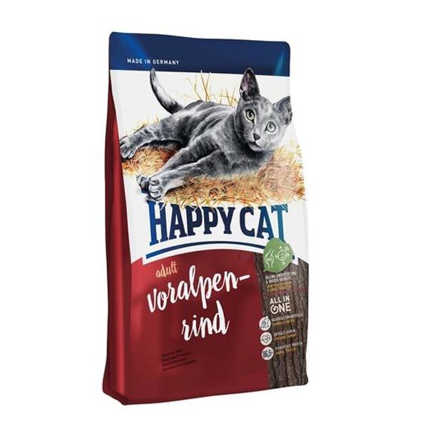 غذای گربه بالغ با گوشت گوساله هپی کت - Happycat Adult voralpen