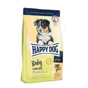 غذای توله سگ با بره و برنج هپی داگ - Happy Dog Baby Lamp & Rice