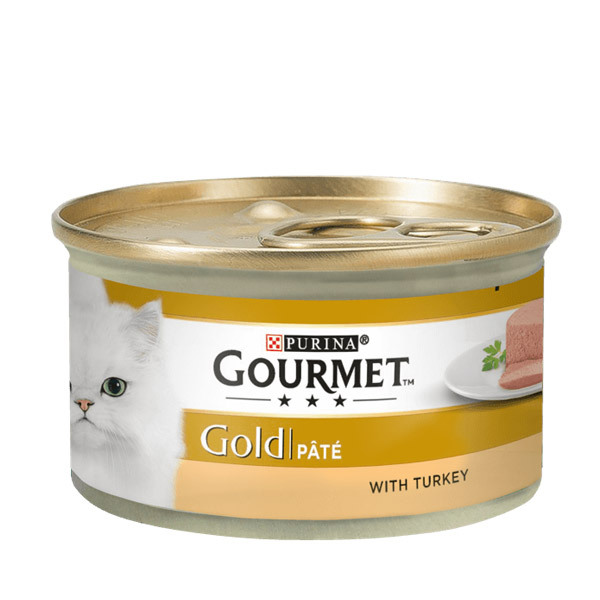کنسرو گربه با طعم بوقلمون گورمت - Gourmet Gold Turkey Pate