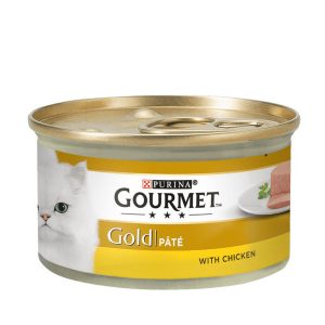 کنسرو گربه با طعم مرغ گورمت - Gourmet Gold Chicken Pate